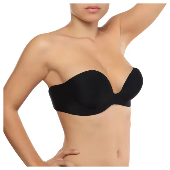 Bye Bra push-up neredzamais krūšturis, melns