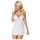 Obsessive 810-BAB-2 - mežģīņu babydoll un stringi (balts)