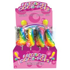 Rainbow Cock Pop - falliska konfekte ar augļu garšu 85g