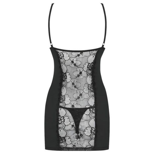Obsessive sieviešu naktskleita un stringi komplekts melna - L/XL