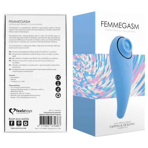 FEELZTOYS Femmegasm - akumulators 2in1 klitora vibrators (zils)
