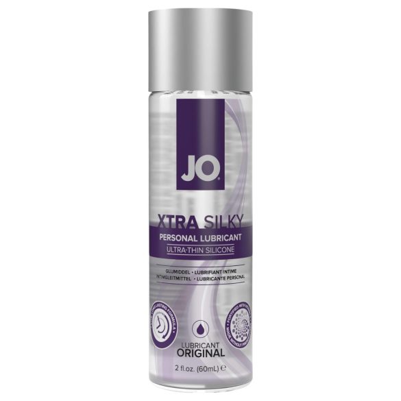 JO Xtra Silky - zīdaini silikona lubrikants ar E vitamīnu (60ml)