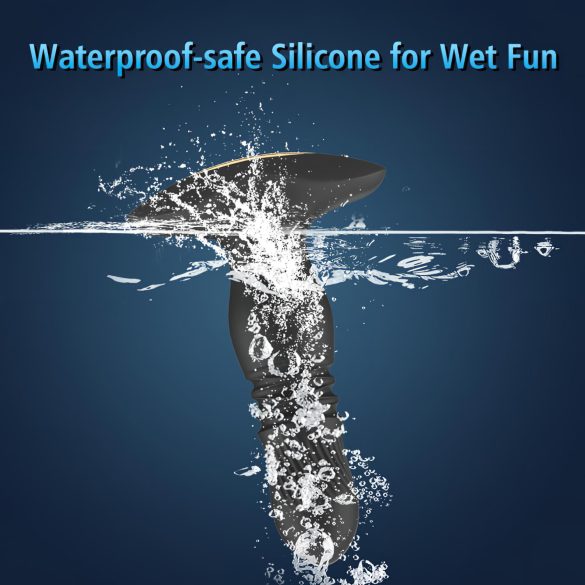 Aixiasia Roy - akumulatora anālais vibrators ar tālvadību melns