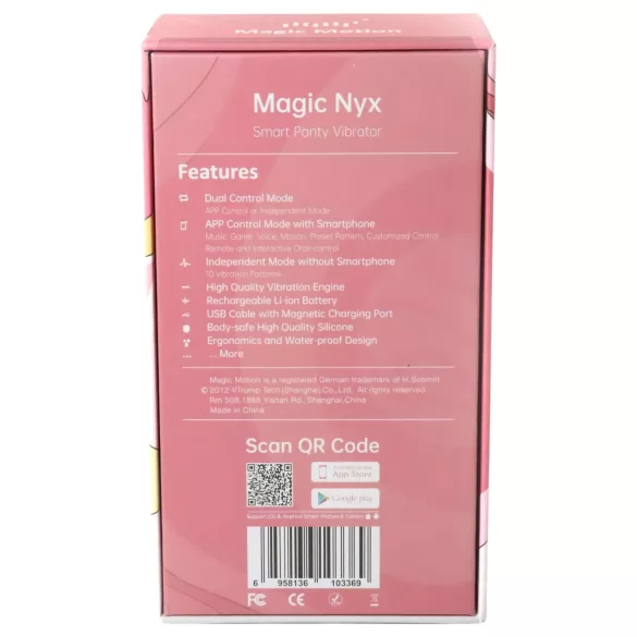 Magic Motion Nyx - ūdensizturīgs klitora vibrators korallis