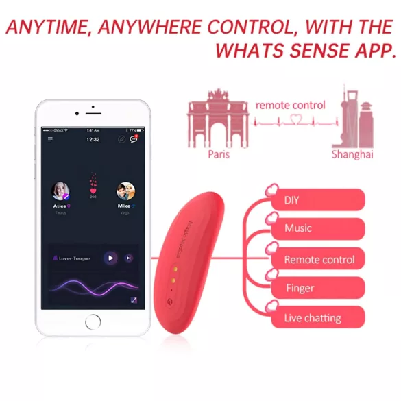 Magic Motion Nyx - ūdensizturīgs klitora vibrators korallis