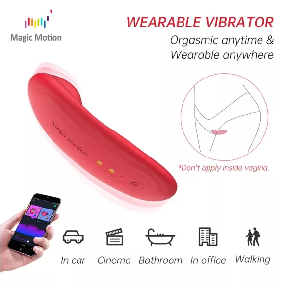 Magic Motion Nyx - ūdensizturīgs klitora vibrators korallis