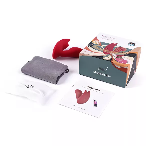 Magic Motion Umi - lietotnes vadāms ievietojams vibrators (sarkans)