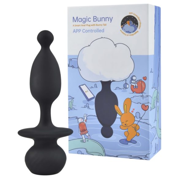 Magic Motion Bunny - gudrais anālais vibrators ar truša asti balts