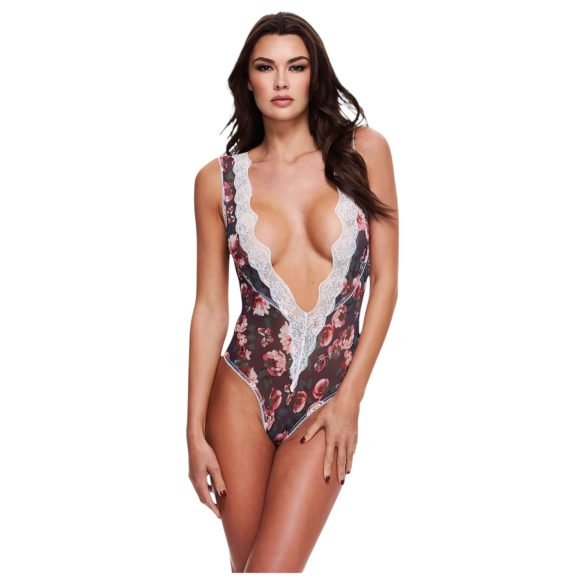 Baci - ar ziedu mežģīņu bodijs - M/L