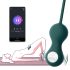 Magic Motion Crystal Duo - viedā geišu bumbiņu komplekts - (zaļš)