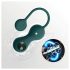 Magic Motion Crystal Duo - viedā geišu bumbiņu komplekts - (zaļš)