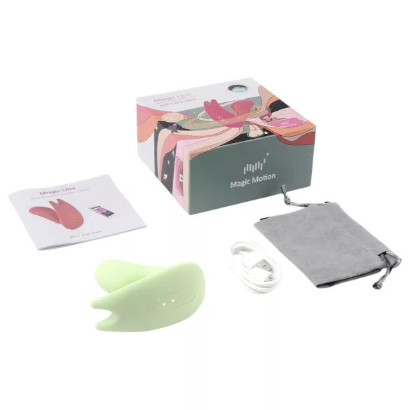 Magic Motion Umi - ar lietotni vadāms 2‑in‑1 vibrators (zaļš)