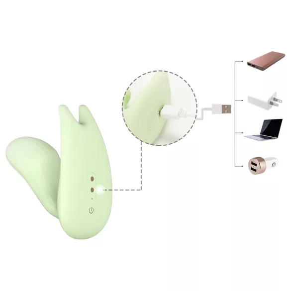 Magic Motion Umi - ar lietotni vadāms 2‑in‑1 vibrators (zaļš)