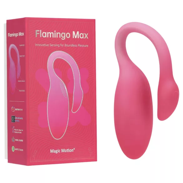 Magic Motion Flamingo Max - lietotnes vadāms vibrējošs olas formas stimulators (rozā)