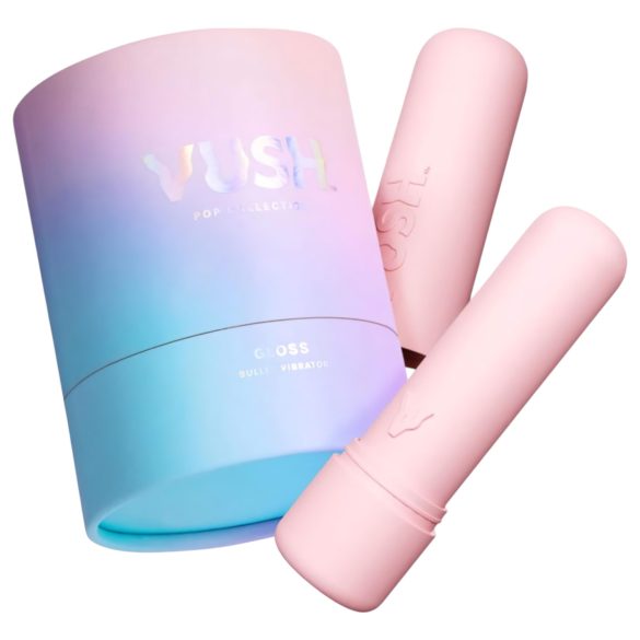 Vush Pop Gloss - mini vibrators akumulators ūdensizturīgs rozā