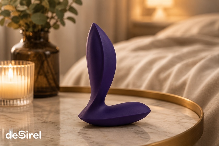 Violeta anālā rotaļlieta iesācējiem siltā, diskrētā guļamistabas atmosfērā | Seksuālo Rotaļlietu Veikals Latvija Desirel.lv