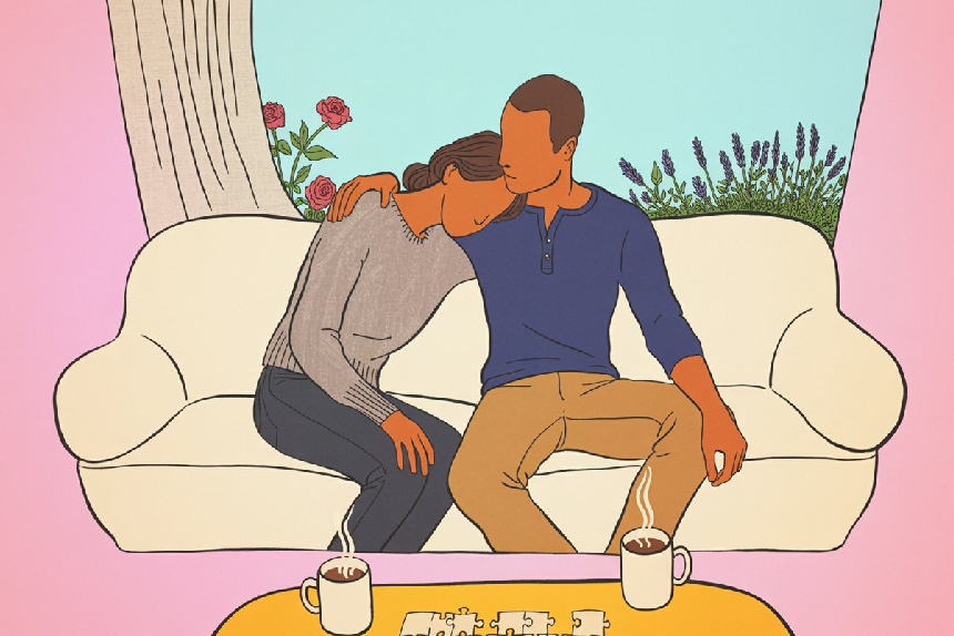 Pāris iegulda ne-seksuālā tuvības mirklī. | Sex Shop United Kingdom Desirel.co.uk