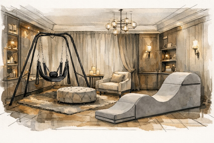 Seksa istabas dizaina idejas un spēļu istabas izkārtojums - desirel.lv seksa veikals